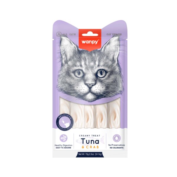 Wanpy Creamy Treat Tuna and Crab 70gm (5x14gm)