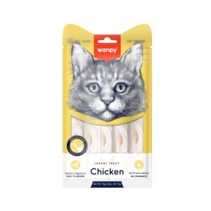 Wanpy Creamy Cat Treat Chicken 70gm (5x14gm)