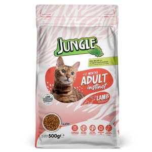Jungle Adult Dry Cat Food Lamb 500gm